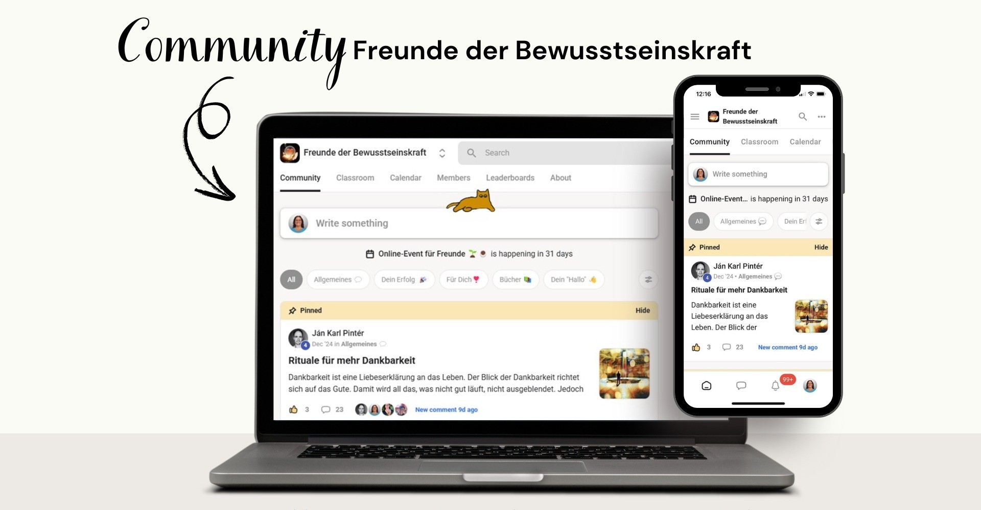 Hier geht es zur Community