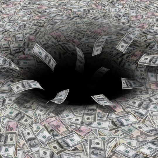 schwarzes Loch und Geld