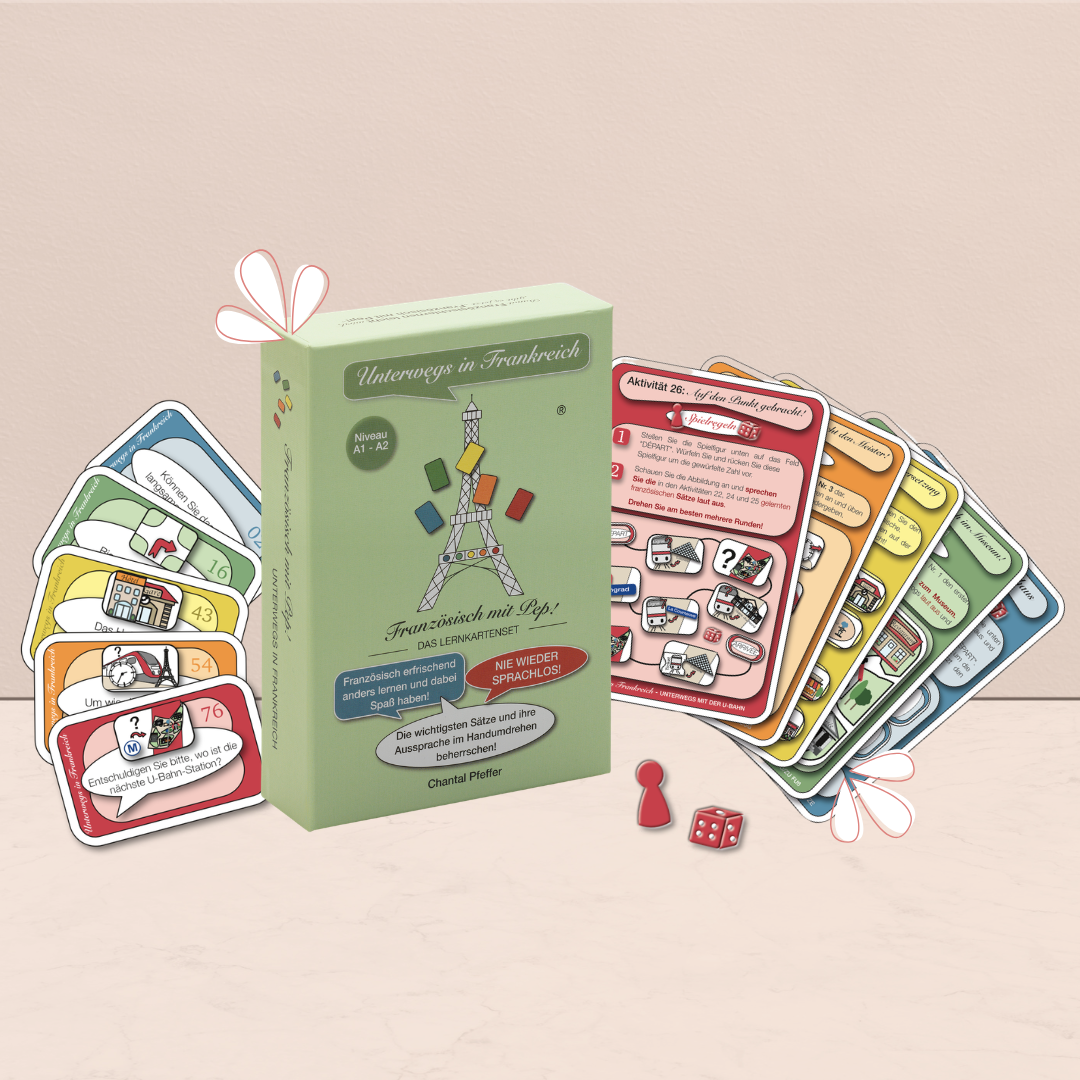 Das Lernkartenset zum Französisch lernen