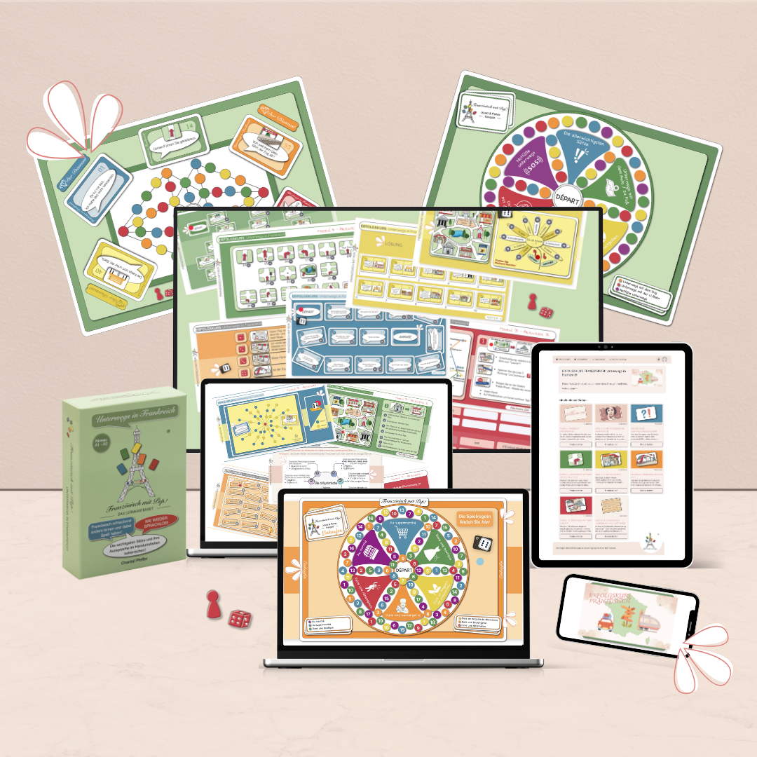 Erfolgskurs Französisch mit Aktivitäten und Lernakartenset als Bonus