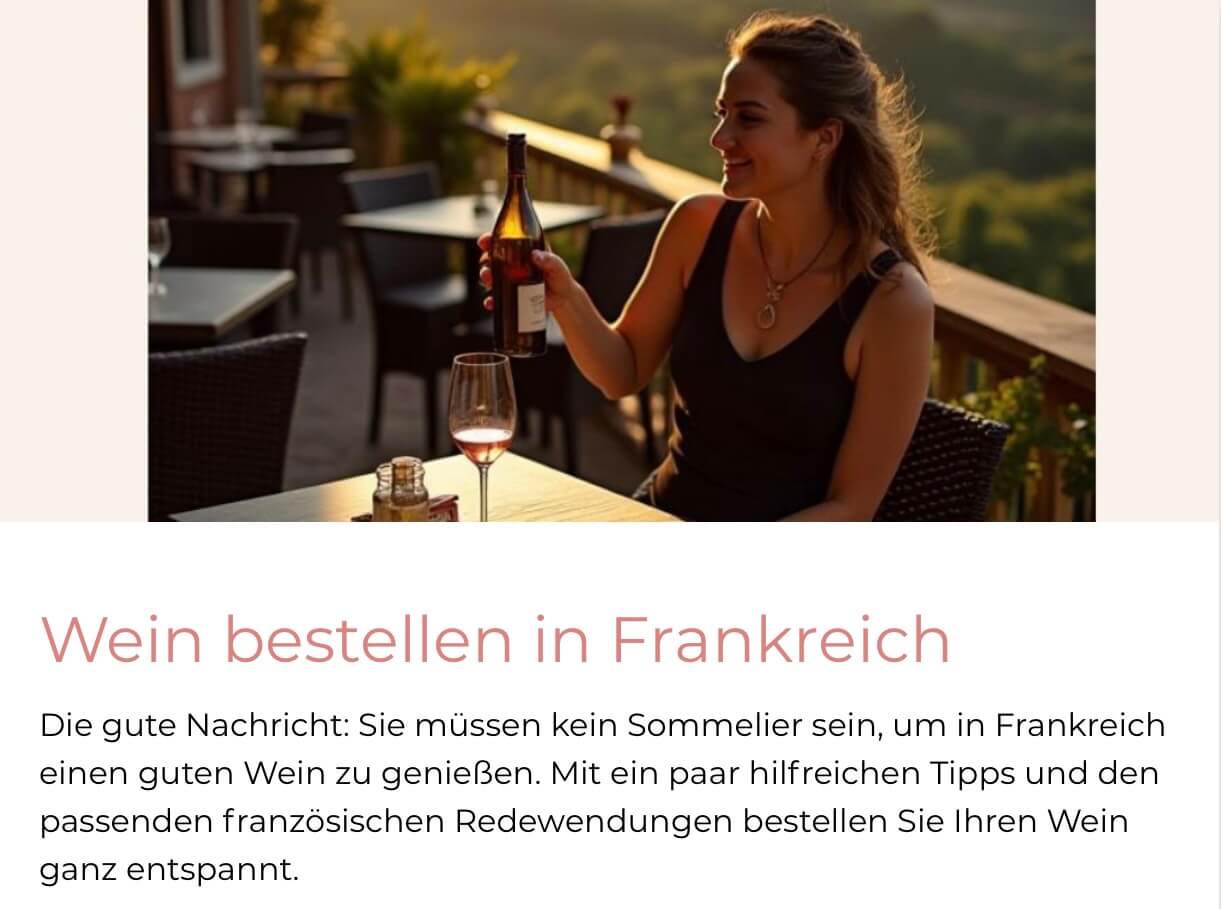 Tipps: Wein bestellen in Frankreich
