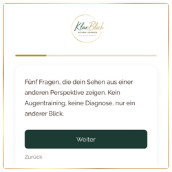 Einführung in die fünf geführten Fragen des KlarBlick Seh-Checks