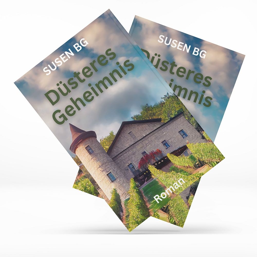 3-D Buchcover Düsteres Geheimnis - Roman