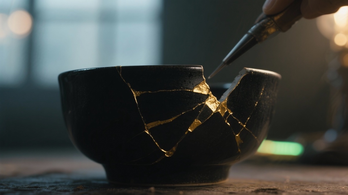Kintsugi Philosophie als Metapher für Heilung und Resilienz