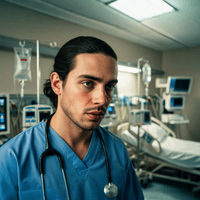 Jonas, der Protagonist. Tagsüber Krankenpfleger, nachts DJ im Clublicht.