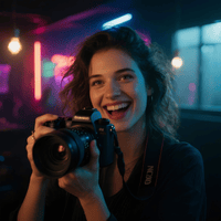 Clara, Leos Mitbewohnerin in der Kölner WG. Eine junge Fotografin mit Kamera, die kreativ und empathisch wirkt. Sie ist Leos emotionale Stütze.